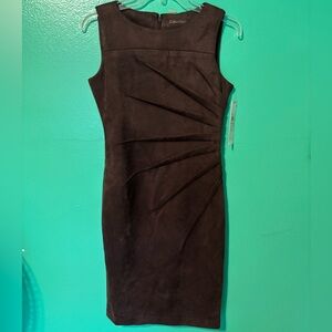 Calvin Klein Dark Brown Midi Dress